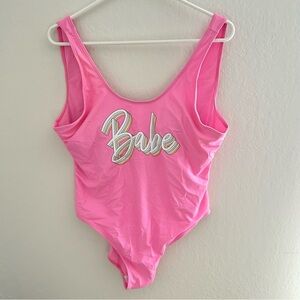 Pink One Piece Swimsuit